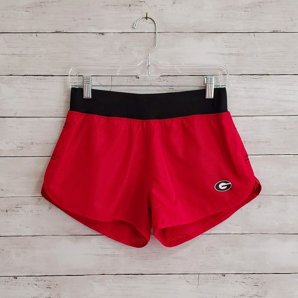 Colosseum UGA Mesh Athletic Shorts (Red)